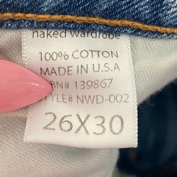 Naked Wardrobe | Gold Chain Denim | NWT - Picture 7 of 7